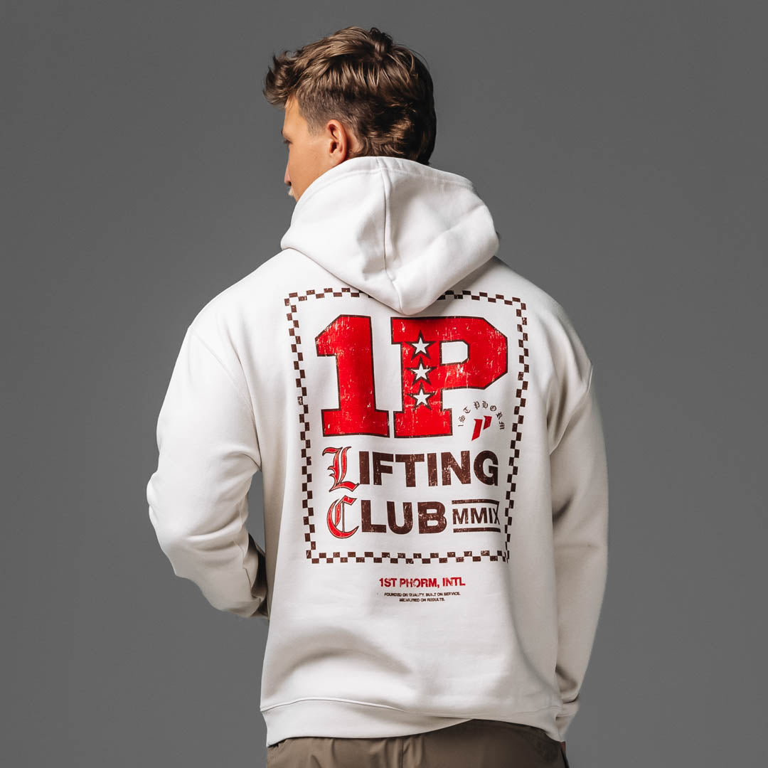Checked Lifting Club Hoodie