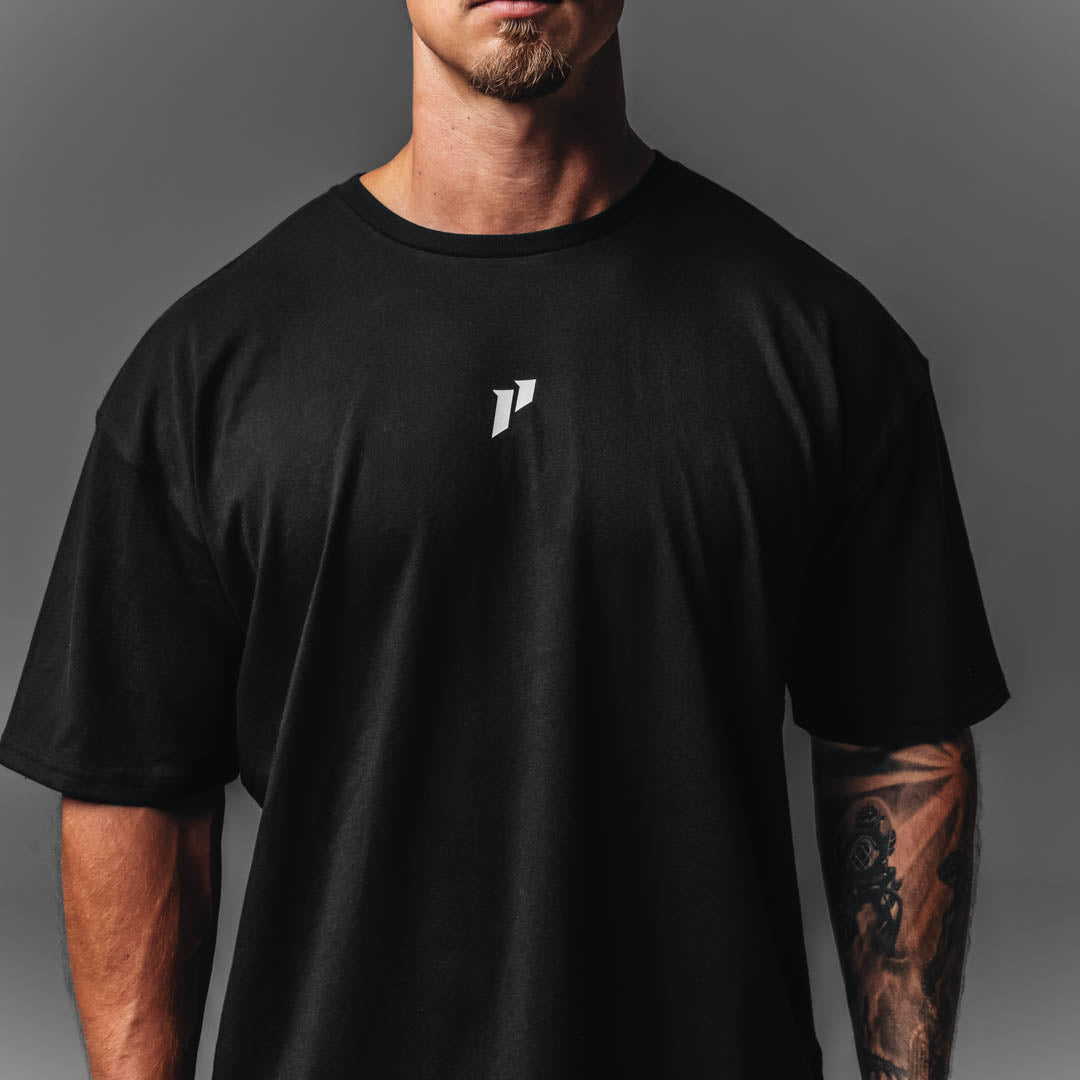 Checked Lifting Oversized Tee