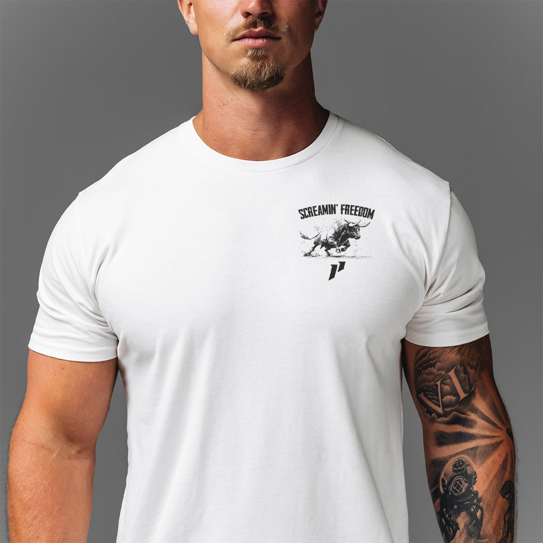 Screamin' Freedom Bull Tee